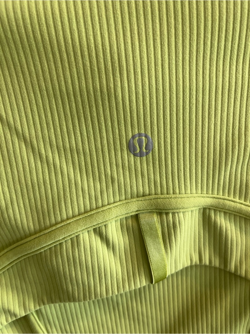 Lululemon Cropped Ribbed Define Lime Green Jacket - Picture 8 of 12